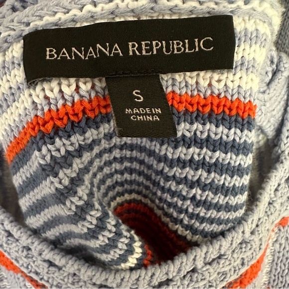 Banana Republic Blue Orange and White Plaid Apron Sweater Knit Tank Top - Picture 7 of 16